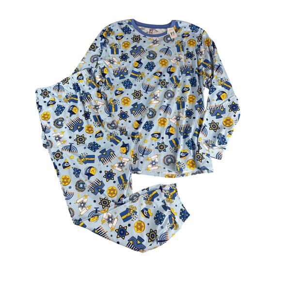 PJ Place Pajama Set Womens XXL 2XL Jewish Hanukkah Sleepwear Loungewear 2-Pc NWT - Picture 1 of 10